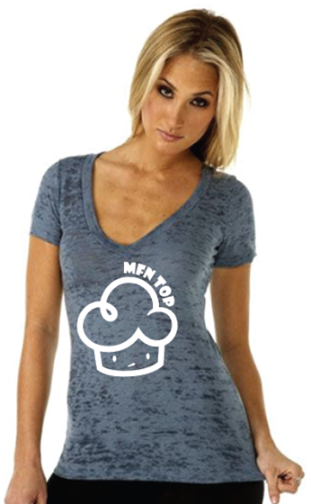 Original Mfn Top - Women's T - Slate Blue Burnout/White