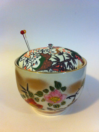 Vintage Tea Cup Pincushion