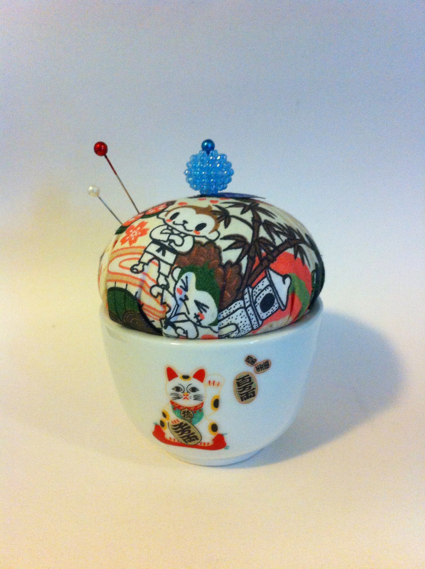 Vintage Tea Cup Pincushion
